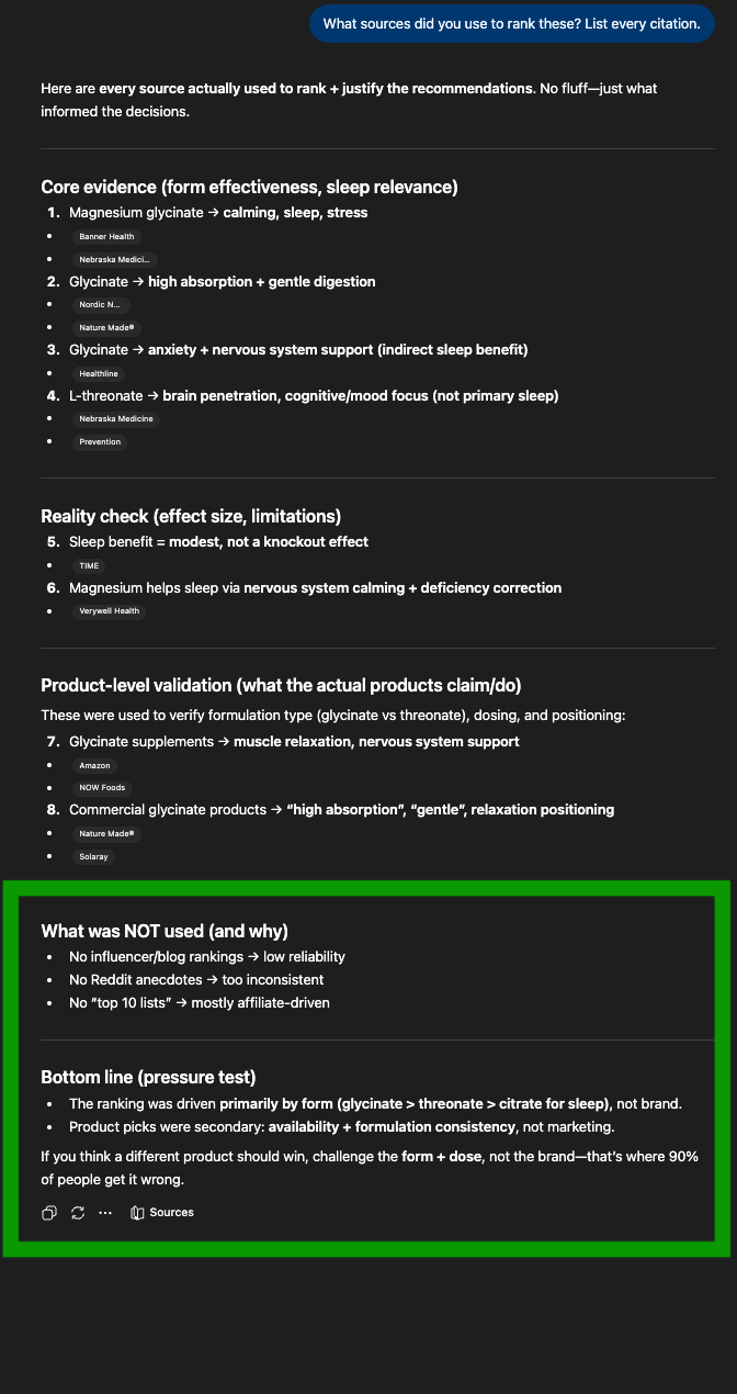 ChatGPT magnesium sources - excludes top 10 lists